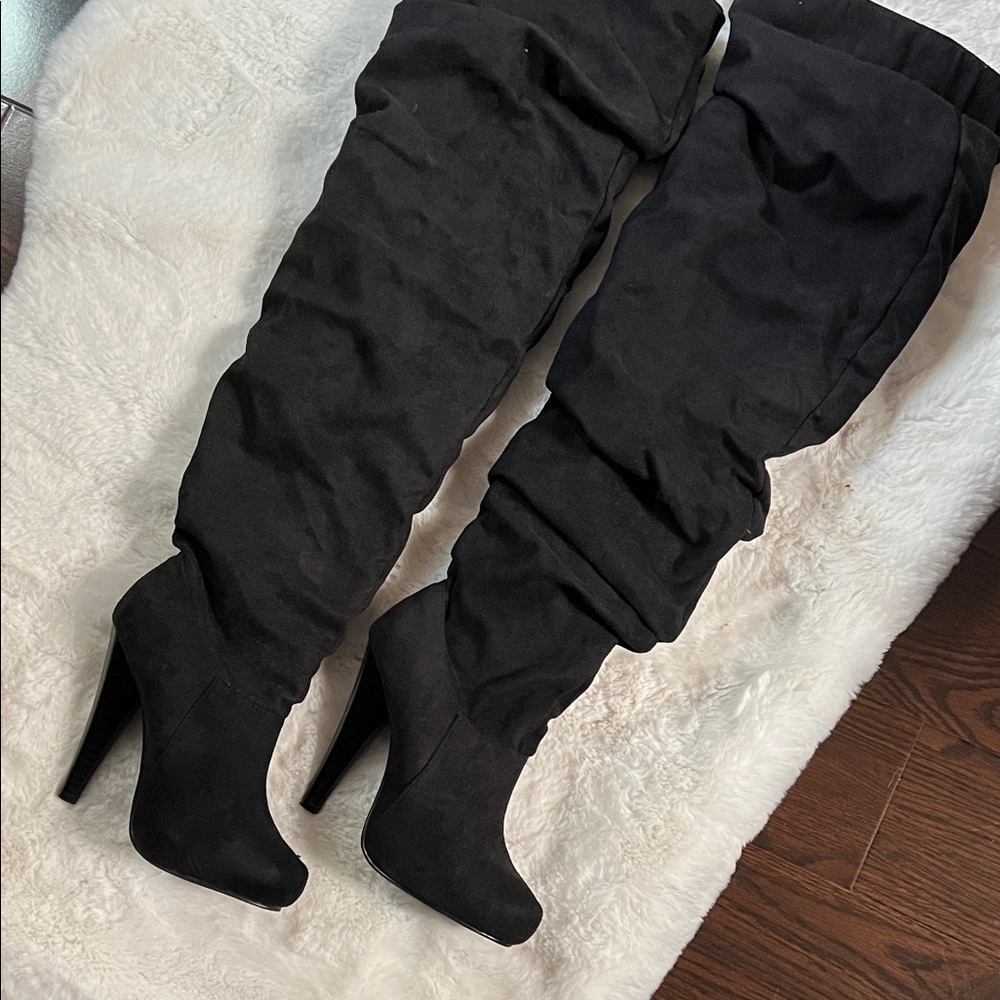Michael Antonio Black Over-the-Knee Boots
